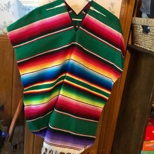 Rainbow poncho